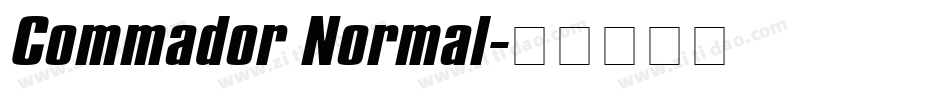 Commador Normal字体转换